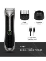 Ikonic Me Beard and Body Waterproof Trimmer with Upto 90 Minutes Runtime - Silver