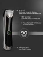 Ikonic Me Beard and Body Waterproof Trimmer with Upto 90 Minutes Runtime - Silver