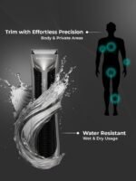 Ikonic Me Beard and Body Waterproof Trimmer with Upto 90 Minutes Runtime - Silver