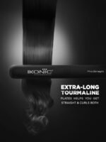 Ikonic Professional Pro Straight Hair Straightener with Nano Titanium Technology - Black