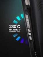 Ikonic Professional Pro Straight Hair Straightener with Nano Titanium Technology - Black