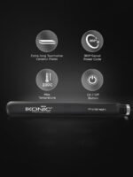 Ikonic Professional Pro Straight Hair Straightener with Nano Titanium Technology - Black