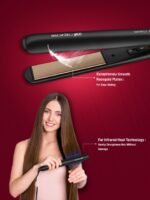 Ikonic Professional Simply Straight Hair Straightener with Auto Controlled Heat Setting - Black