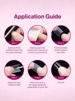 L.A.Girl Luxe Shine Nail Fave Artificial Nail Tips-Excite Me -28 Pc Kit