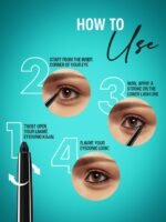 Lakme 9 to 5 Set of 2 Fashionista Eyeconic Lasts upto 24hrs Kajal - Deep Black, 0.35g Each