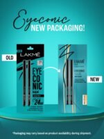 Lakme 9 to 5 Set of 2 Fashionista Eyeconic Lasts upto 24hrs Kajal - Deep Black, 0.35g Each