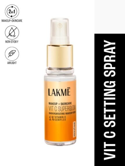 Lakme Makeup+Skincare VitC Superglow Skin Perfecting Makeup Fixer - 60 ml