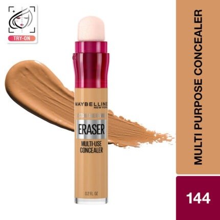 Maybelline New York Instant Age Rewind Eraser Concealer-Conceal, Contour, Highlight- 144 Caramel