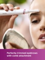 Philips Eyebrows & Facial Touch-Up Precision Pen Trimmer HP6388/00 - White & Pink
