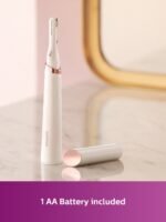 Philips Eyebrows & Facial Touch-Up Precision Pen Trimmer HP6388/00 - White & Pink