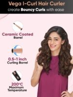 VEGA VHCH-05 I-Curl Hair Curler with 0.5 Inch-1 Inch Barrel & Quick Heat-up Technology