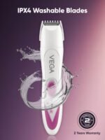 VEGA Women Feather Touch 4-In-1 Trimmer for Trimming Eyebrows Face & Bikini Area