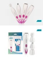 VEGA Women Feather Touch 4-In-1 Trimmer for Trimming Eyebrows Face & Bikini Area